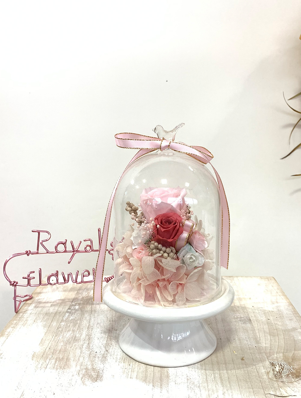 小鳥のプリザーブドフラワー|店舗受取専用